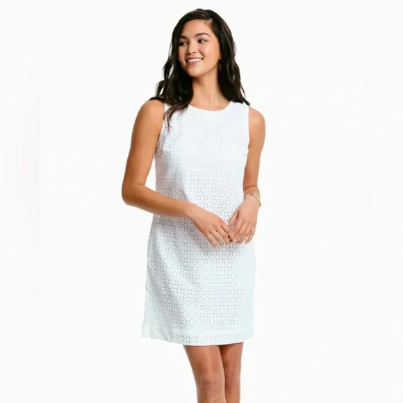 Southern Tide Hazel white eyelet dress - Picture 2 of 7